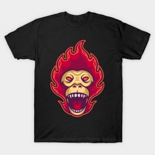 Fire Monkey Mascot T-Shirt